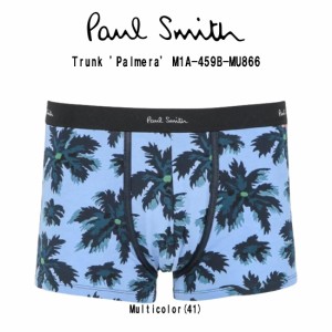 Paul Smith(ポールスミス)ボクサーパンツ 前閉じ オーガニックコットン 総柄 男性用下着 メンズ Trunk 'Palmera' M1A-459B-MU866