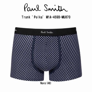 Paul Smith(ポールスミス)ボクサーパンツ 前閉じ オーガニックコットン 総柄 男性用下着 メンズ Trunk 'Polka' M1A-459B-MU870