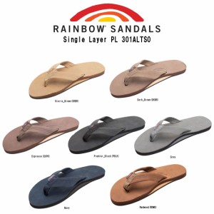 (SALE)RAINBOW SANDALS(レインボーサンダル)ビーチサンダル スリッパ ヌバック レザー サーファー シングルレイヤー(薄底) メンズ 301ALT