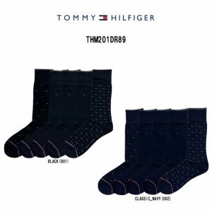 TOMMY HILFIGER(トミーヒルフィガー)ソックス ドレスソックス 5足セット アソート 総柄 ワンポイント 男性用 靴下 メンズ MENS 5PK DRESS