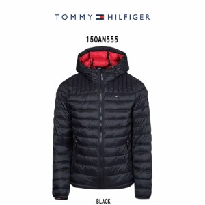 TOMMY HILFIGER(トミーヒルフィガー)中綿ジャケット ナイロン アウター フード付き ジップ キルティング 防寒 スポーティー ストリート 