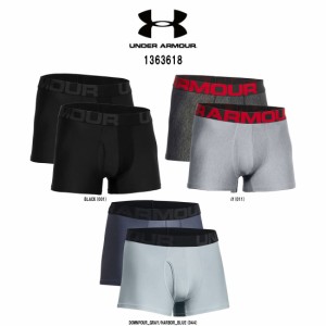 UNDER ARMOUR(アンダーアーマー)ボクサーパンツ 前開き UA Tech 3インチ 2枚セット メンズ 下着 1363618