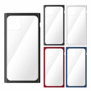 iPhone 11 Pro 5.8インチ iPhone11Pro 対応 ケース カバー クリアガラスタフケース スクエア型 硬度9H ハイブリッドケース