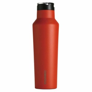 ステンレスボトル 600ml スポーツボトル 直飲み 保冷 保温 CORKCICLE SPORT CANTEEN Sriracha 20oz 600ml ストローキャップ付き