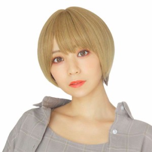 ウィッグ 耐熱ウィッグ WIGGY RICH マニッシュショート (ハニーゴールド) コスプレウィッグ ファッションウィッグ 耐熱180℃