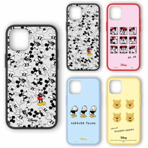 iPhone12mini 対応 iPhone 12 mini 5.4インチ ケース  IIIIfit Clear ディズニーキャラクター Disney ハイブリッドケース