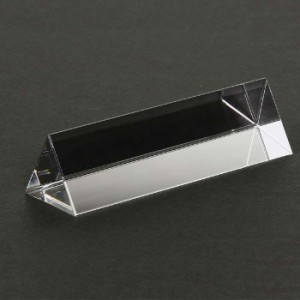 三角プリズム 三角 光の実験 人口水晶 分光 3x3x10cm 実験 自由研究 学校教材 学習 勉強 授業 学校 アーテック 94600