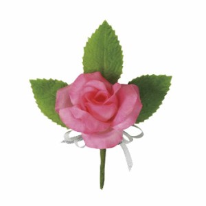 コサージュ ミニバラ ピンク 花飾り バラ 薔薇 花 フラワー 造花 アクセサリー アクセ 雑貨 かわいい おしゃれ アーテック 75022