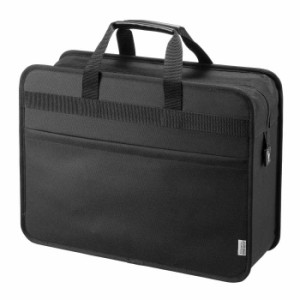 代引不可 らくらくPCキャリー 鍵付き ブラック バッグ かばん 15.6インチワイドまで対応 BOX型バッグ 通勤 移動 保管 サンワサプライ BAG