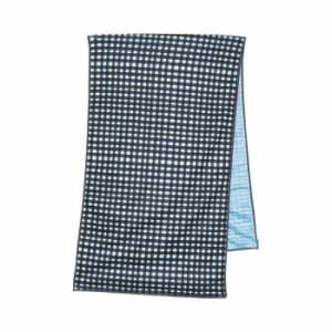 クールタオル BLACK CHECK  Cooクールタオル 100×30cm ひんやり 冷感 リバーシブル 暑さ対策 熱中症予防 UVカット98% 日焼け防止 COO. A