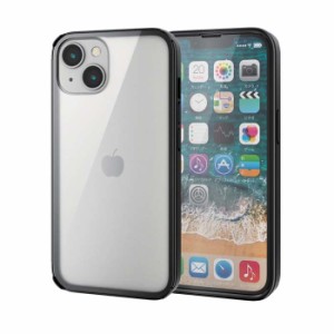 代引不可 iPhone 14 / 13 ケース カバー ハイブリッド 360度全面保護 耐衝撃 カメラ周り保護 背面ガラスクリア ガラスフィルム付 硬度10H