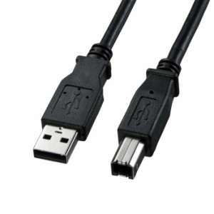 USB2.0ケーブル ブラック 3m USBケーブル A-Bコネクタ 標準ケーブル サンワサプライ KU20-3BKK2