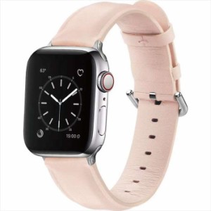 Apple Watch 41/40/38mm対応 レザーバンド ピンク アップルウォッチ ベルト バンド PUレザー おしゃれ シンプル うぃすたりあ GRK-WS11PK