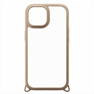 iPhone15 対応 ケース カバー クリアタフケース ベージュ 耐衝撃 ハイブリッドケース iPhoneカバー iPhoneケース Premium Style PG-23APT