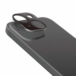 代引不可 iPhone 15 カメラカバー アルミフレーム カメラレンズ保護カバー ブラック エレコム PM-A23AFLLP2BK
