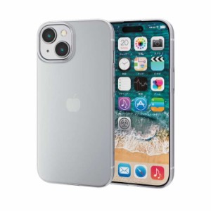 代引不可 iPhone 15 用 ケース ソフト カバー 超軽量 極薄 カメラレンズ保護設計 クリア エレコム PM-A23AUCUCR