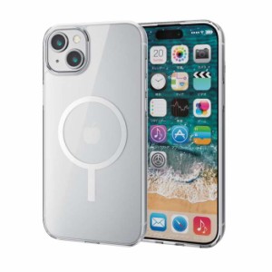 代引不可 iPhone 15 Plus 用 ケース ハイブリッド カバー 衝撃吸収 カメラレンズ保護設計 MAGKEEP 磁力吸着ワイヤレス充電対応 ストラッ