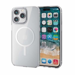 代引不可 iPhone 15 Pro Max 用 ケース ハイブリッド カバー 衝撃吸収 カメラレンズ保護設計 MAGKEEP 磁力吸着ワイヤレス充電対応 ストラ