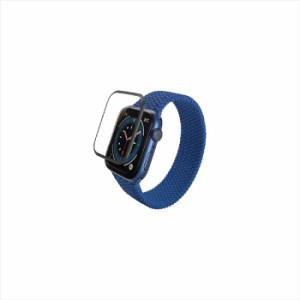 代引不可 Apple Watch SE 2023 40mm フルカバーガラスフィルム 高透明 防指紋 治具付 アップルウォッチ ガラス 保護フィルム SE ( 第2世