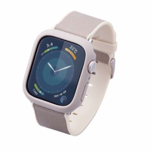 代引不可 アップルウォッチ カバー Apple Watch Series 9 / 8 / 7 [ 41mm ] バンパー ハード ケース 側面保護 ラバーコート &me グレージ