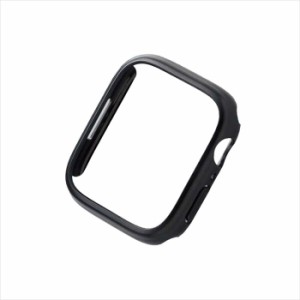 代引不可 Apple Watch Series 7 45mm ハードバンパー ポリカーボネート キズ 衝撃 保護 アップルウォッチバンパー ブラック エレコム AW-