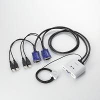 即納 代引不可 エレコム [USB][D-sub][2台切替]USBパソコン切替器 KVM-KUSN KVM-KUSN