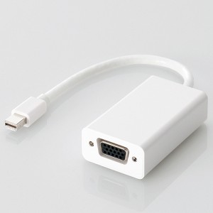 即納 代引不可 ロジテック miniDisplayPort変換アダプタ/forAPPLE/DVI/ホワイト AD-MDPVGAWH