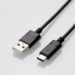 即納 代引不可 スマートフォン用USBケーブル USB(A-C) 認証品 2.0m ブラック エレコム MPA-AC20NBK