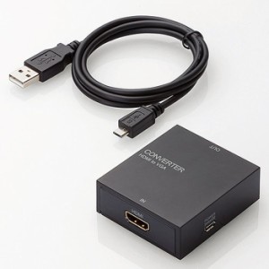 即納 代引不可 ダウンスキャンコンバーター/3.5φ/HDMI1.4/映像変換コンバーター(HDMI-VGA) エレコム AD-HDCV01