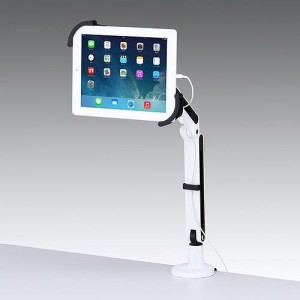 即納 代引不可 サンワサプライ 7~11インチ対応iPad・タブレット用アーム(クランプ式・2本アーム) CR-LATAB9