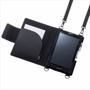 即納 代引不可 10.1型タブレットPCケース ショルダーベルト付き 背面カメラ対応 ブラック サンワサプライ PDA-TAB4N
