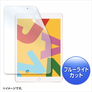 即納 代引不可 10.2インチ iPad 2019 液晶保護フィルム ブルーライトカット 指紋防止 光沢 極薄 0.2mm サンワサプライ LCD-IPAD12BC