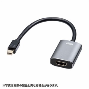 即納 代引不可 ミニDisplayPort-HDMI変換アダプタ 15cm ブラック 4K/60Hz HDR対応 テレビ プロジェクター サンワサプライ AD-MDPHDR01