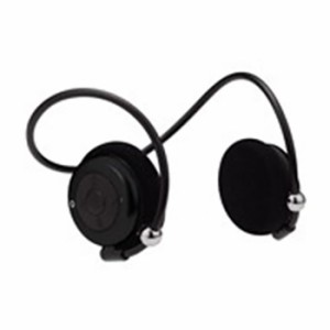 Bluetooth ステレオヘッドセット フレキシブルネックバンド型 ワイヤレス 音楽 通話 スマホ PC オーディオ ブラック グリーンハウス GH-B