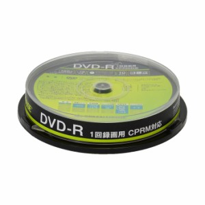 DVD-R 1回録画用 CPRM 1〜16倍速 10枚入りスピンドル ホワイトレーベル インクジェットプリンタ対応 DVDメディア グリーンハウス GH-DVDR