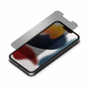 iPhone 13 mini 5.4インチ 液晶保護ガラス 覗き見防止 高光沢 硬度10H 飛散防止 ラウンドエッジ 貼り付けキット付属 PGA PG-21JGL07MB