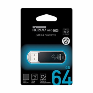 USB3.0メモリー 64GB NEO C30 KLEVV 110MB/s Windows/Mac/USBマスストレージクラス対応 ストラップホール付 グリーンハウス U064GUR3-NC