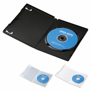 即納 代引不可 DVDトールケース 1枚収納 10枚セット インデックスカード付属 Blu-ray DVD CD メディアケース 収納 整理 保管 サンワサプ