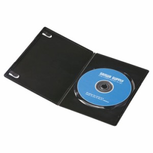 代引不可 スリムDVDトールケース 1枚収納 30枚セット Blu-ray DVD CD メディアケース 収納 整理 保管 ブラック サンワサプライ DVD-TU1-3
