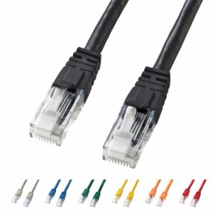 LANケーブル CAT6 2m ツメ折れ防止 三重構造コネクタ ギガビットイーサネット完全対応 スタンダードLANケーブル サンワサプライ KB-T6TS-