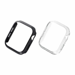 代引不可 Apple Watch SE/Series 6/5/4 44mm ハードバンパー ポリカーボネート キズ 衝撃 保護 アップルウォッチバンパー エレコム AW-20