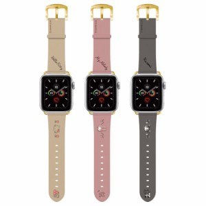 Apple Watch 41mm 40mm 38mm 対応バンド レザーバンド サンリオキャラクターズ アップルウォッチ ベルト 交換用ベルト グルマンディーズ 