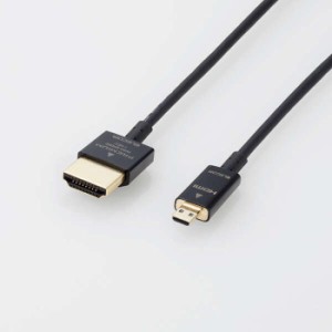 代引不可 HDMIケーブル 1.8m Premium HDMI Microケーブル 超スリム 4K HDR 18Gbps 高速伝送 ARC対応 金メッキプラグ 3重シールドケーブル