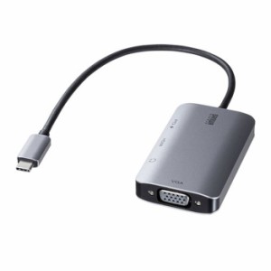 即納 代引不可 USB Type C-HDMI/VGA変換アダプタ 4K/30Hz/PD対応 PD給電対応 超小型サイズ 変換アダプタ 映像 音声 出力 3重シールド サ