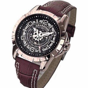 ジョンハリソン 腕時計 ウォッチ 両面スケルトン 自動巻&手巻 高級 ブランド メンズ J.HARRISON JH-038PB