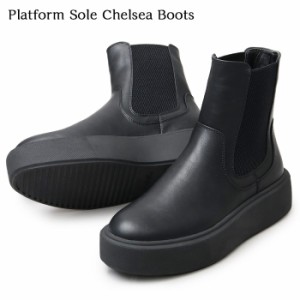 北海道・沖縄・離島配送不可 PLATFORM SOLE SHELSEA BOOTS 靴 ブーツ メンズ 男性 glabella glbb-251