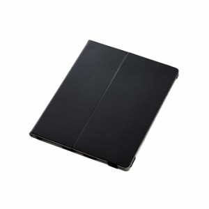 即納 代引不可 iPad Pro 12.9インチ 第6世代(2022)用ケース レザー 手帳型 ブラック エレコム TB-A22PLPLFBK