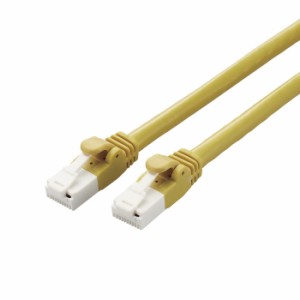 即納 代引不可 LANケーブル CAT6A 5m 高速 10Gbps ストレート 爪折れ防止  イエロー エレコム LD-GPAT/YL5/RS