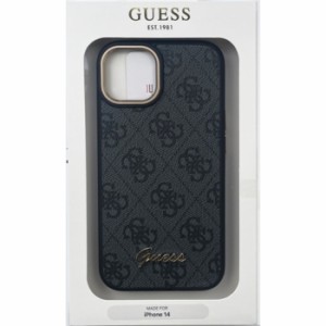 GUESS（ゲス） iPhone14 モノグラム ケース ブラック エアージェイ GUHCP14SHG4SHK