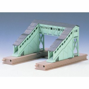 Nゲージ 木造跨線橋 鉄道模型 ジオラマ ストラクチャー 駅舎 プラットホーム トミーテック 4004
